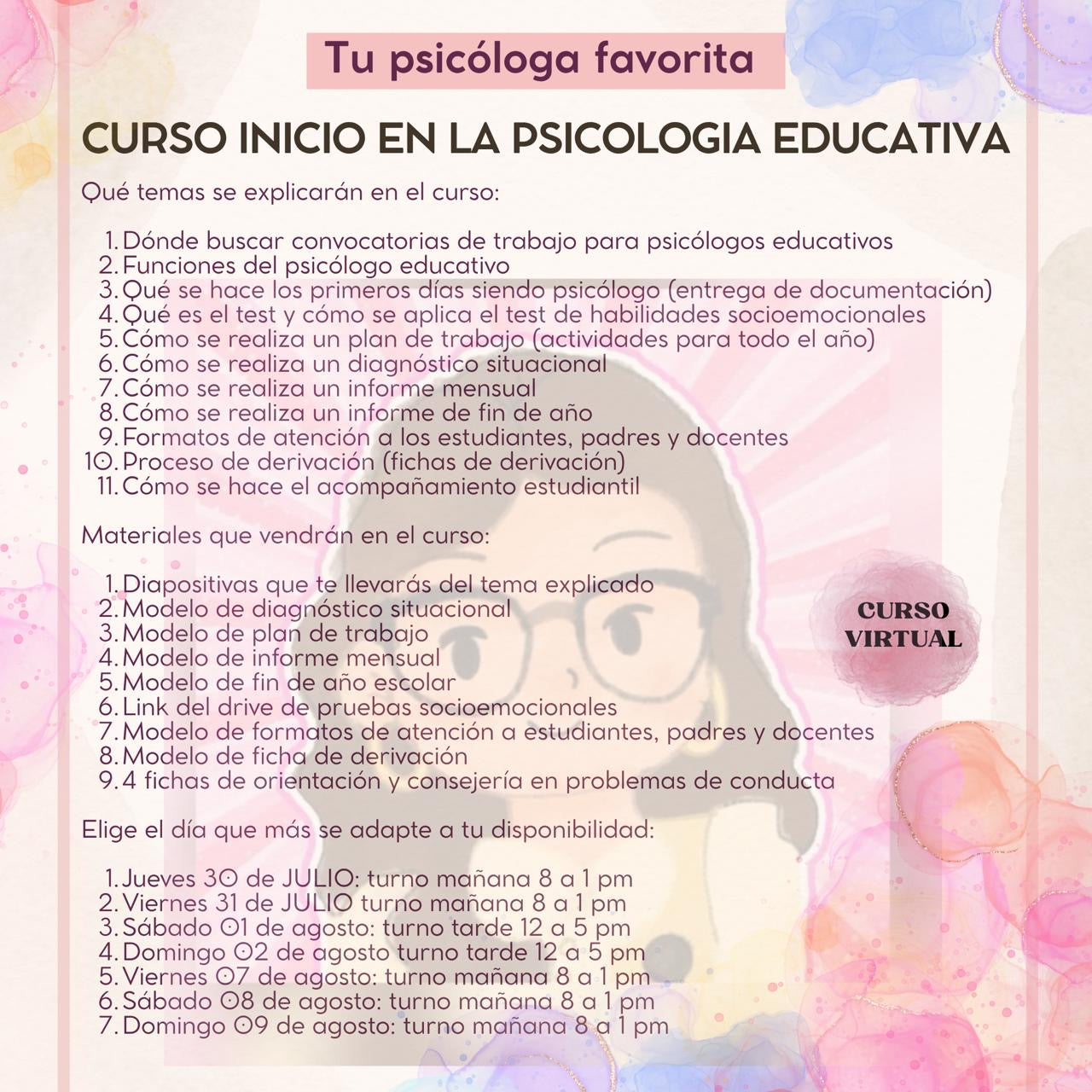 Curso Virtual: Inicio en la Psicología Educativa