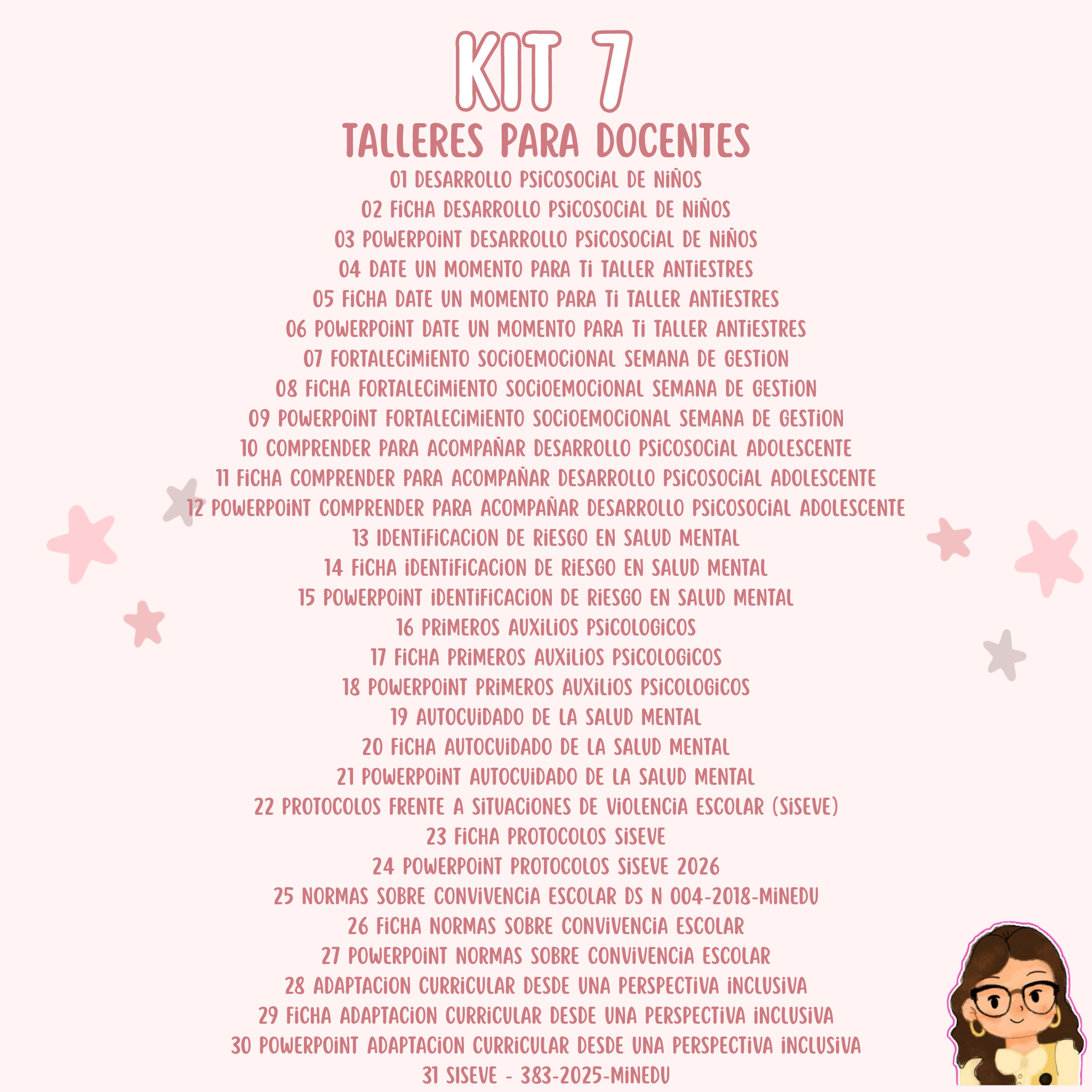 Kit 7 Talleres para Docentes – 30 Documentos Listos para Usar