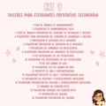Kit 9 Talleres para Estudiantes - Preventivos Secundaria - 20 Documentos Listos para Usar