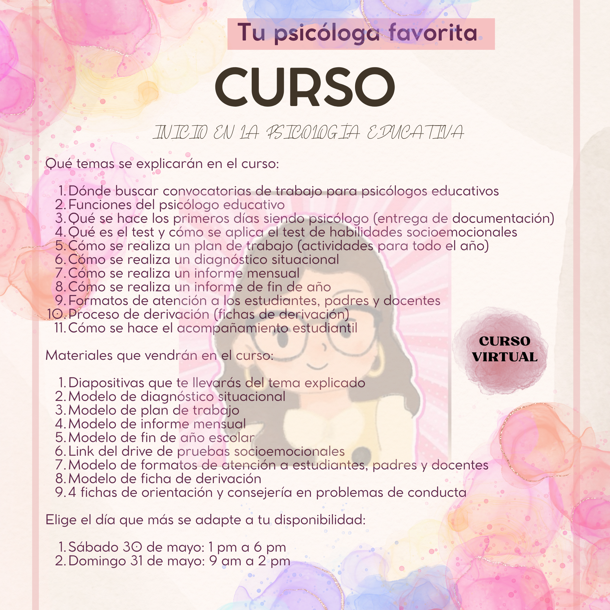 Curso Virtual: Inicio en la Psicología Educativa