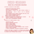 Curso Grabado - Inicio en la Psicologia Educativa